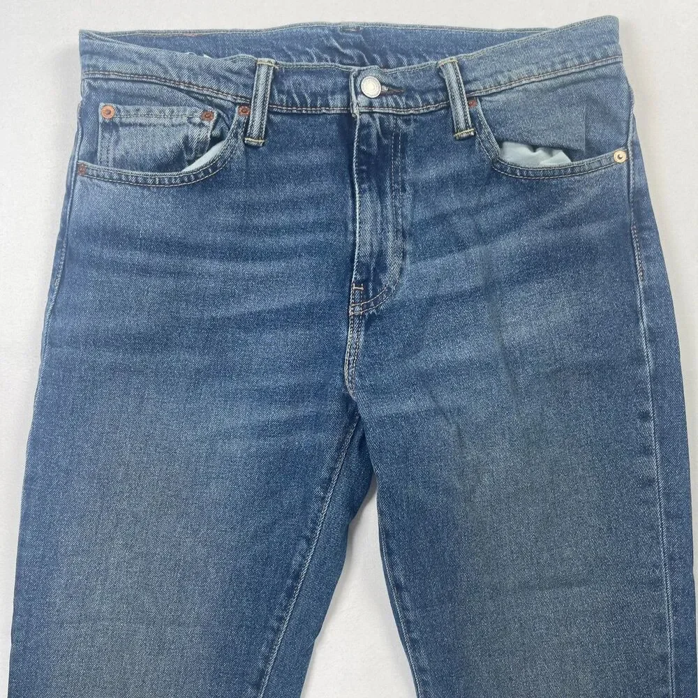 Levi's 511 Jeans Men's 33‎ Blue Denim Cotton 5-Pockets Mid-Rise Straight Leg